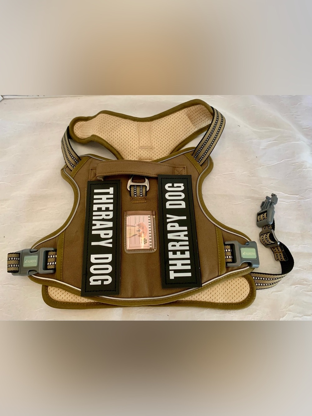 AUROTH Tactical Dog Harness, “therapy dog” No Pull Adjustable large